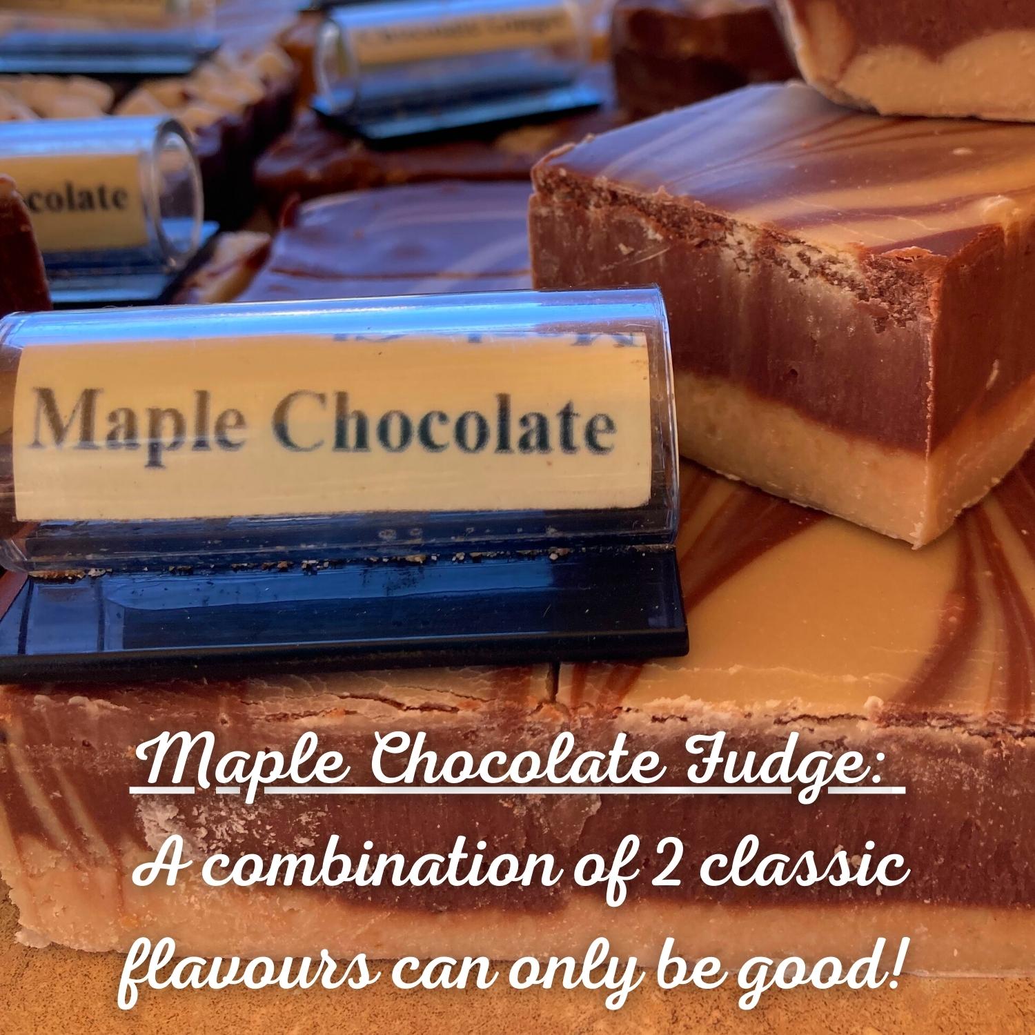 Maple Chocolate Fudge _ A combination of 2 classic flavours can only be good!