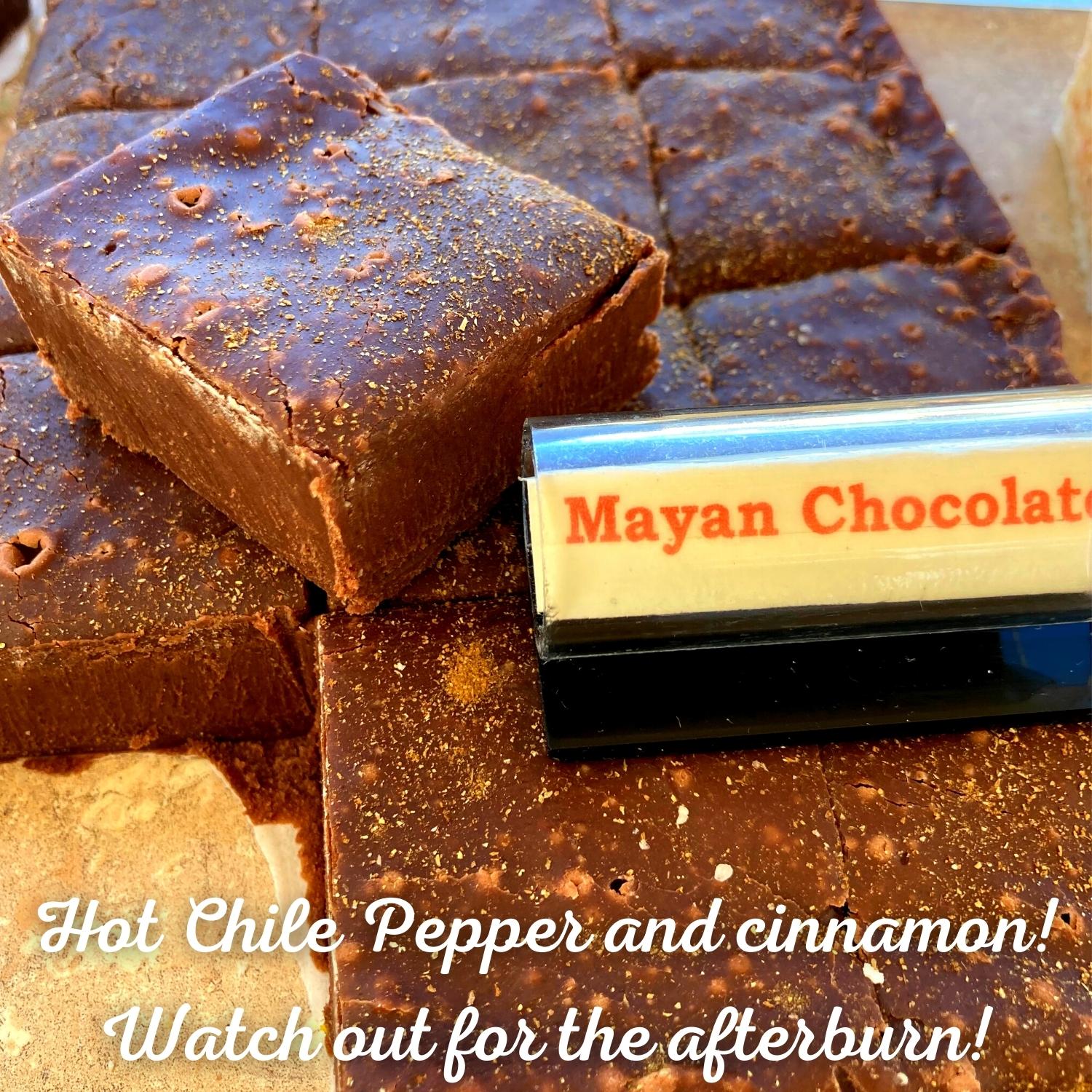 Mayan Chocolate Fudge _ Hot Chile Pepper and cinnamon! Watch out for the afterburn!