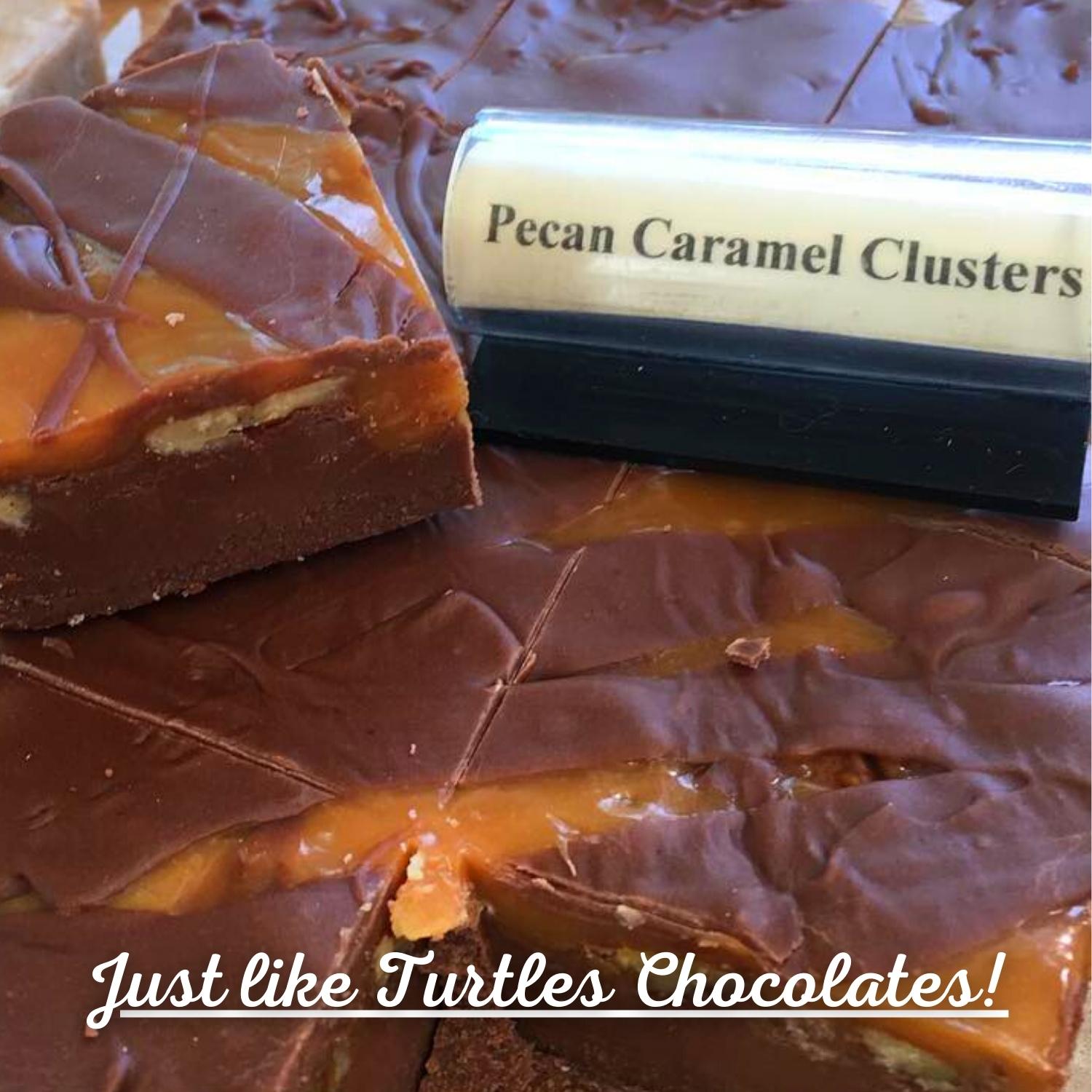 Pecan Caramel Clusters Fudge. Just like Turtles Chocolates!