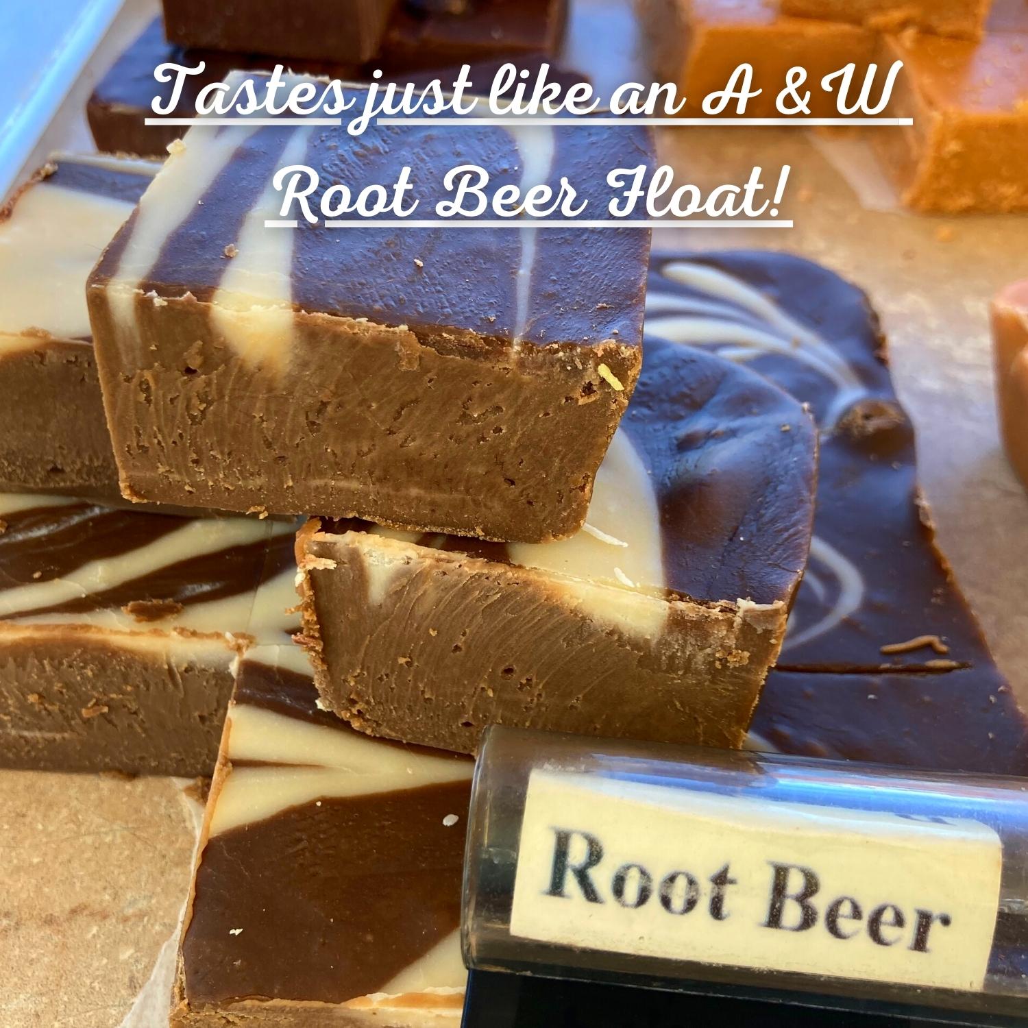 Root Beer Fudge _ Tastes just like an A and W Root Beer Float!